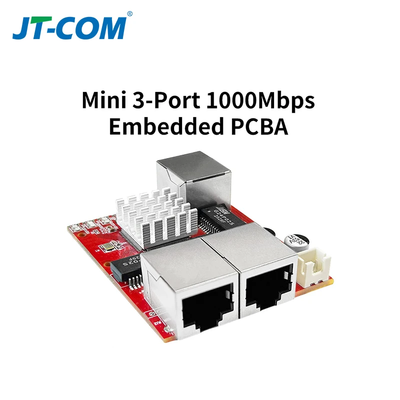Industrial-Grade Miniature 3/5-Port Gigabit Switch Module for Engineering Network Port Expansion with Invoice Availability