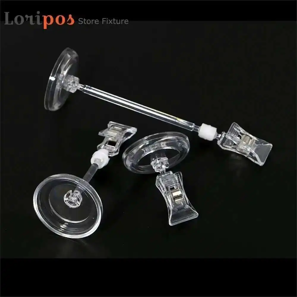 Clear Pop Plastic Sign Paper Card Display Label Promotion Signage Holders In Supermarket Retails Price Tag Clip