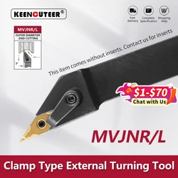 MVJNR1616 MVJNR2020 MVJNR2525 MVJNR3232 External Turning Tool MVJNR MVJNL Lathe Bar Turning Holder CNC Cutting Tool Cutter Bar