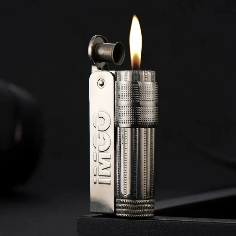 Original IMCO 6700 Austrian Gasoline Wheel Windproof Lighter Smoking Retro Stainless Steel Metal Kerosene Lighter