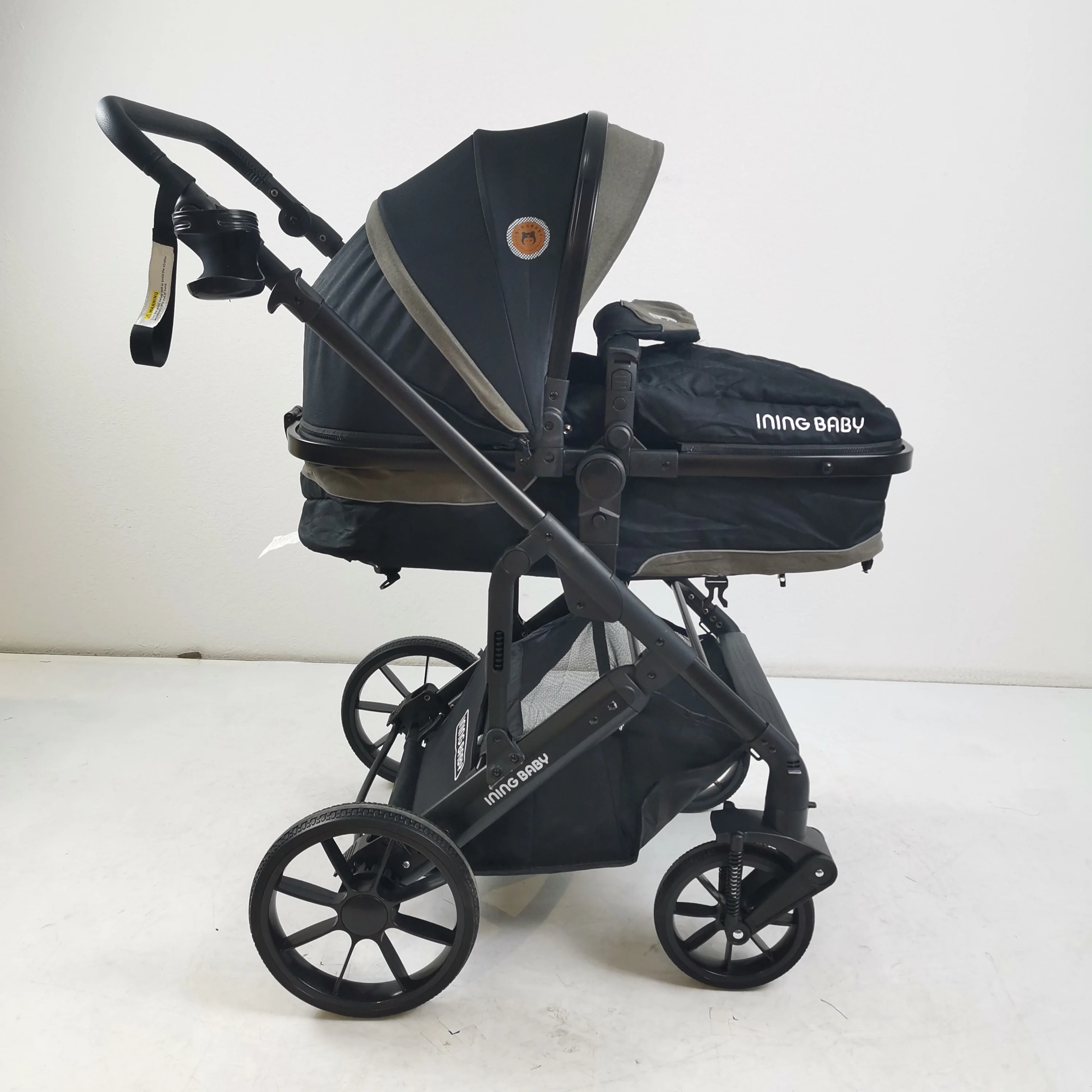 Multi Functional Baby Stroller Lightweight Foldable, Sit and Lie, Reversible Baby Seats with Shock-Absorbent, Essential for Newborn Outings