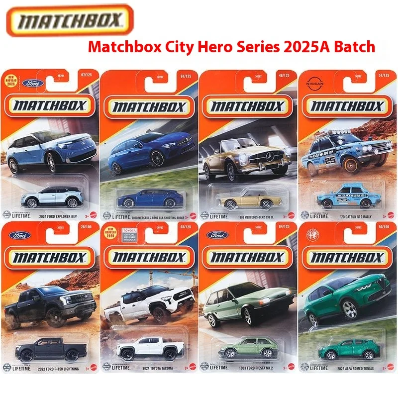 

Коллекция чехлов Mattel Matchbox Mbx 2025A, серия 1/64 Ford F-150 Lighting 1963, Benz 230 Sl, коллекционный автомобиль, игрушечный литой автомобиль