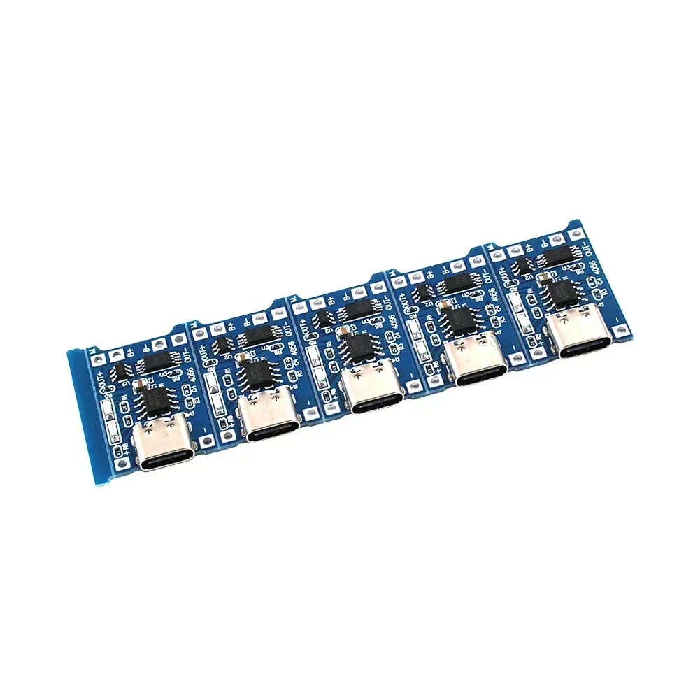 5pcs Charging Board 1000mA 3A 5V For Voltage 3.6 3.7V W/ Type C USB Female Base TYPE-C Interface Charging Module