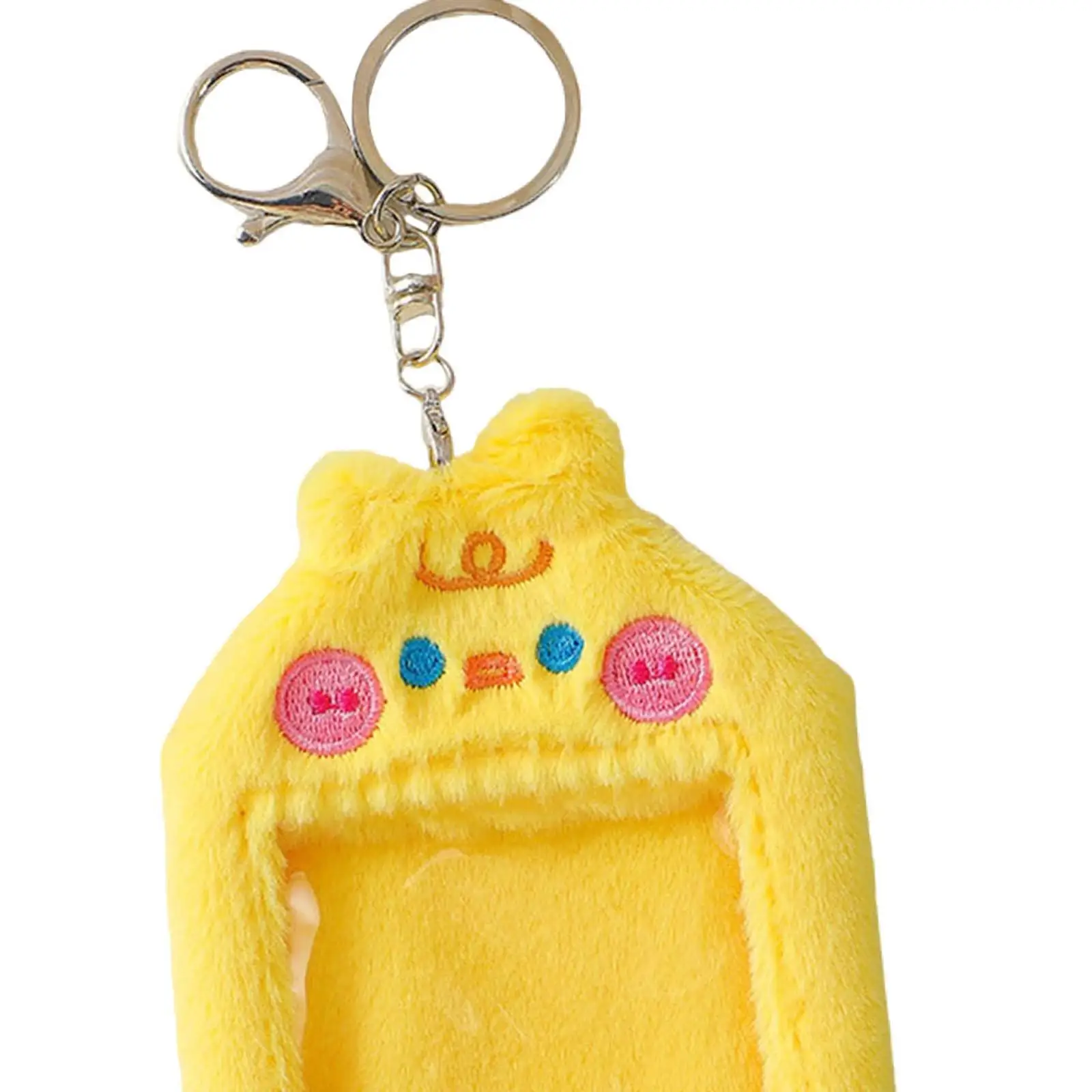 Plush Photocard Holder Keychain Bag Pendant for Football Cards Sports Cards