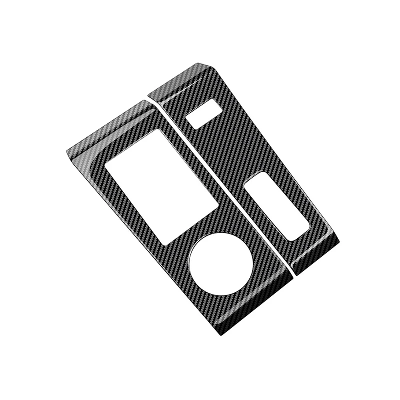 

Центральная панель переключения передач из углеродного волокна, 2 шт., панель управления, наклейка, модификация интерьера для Mitsubishi Outlander 2022 + RHD