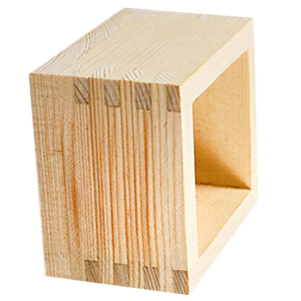 

Japanese Style Sake Wooden Box Traditional Sake Cup Holder Small Cake Container Sushi Restaurant Dessert Box Classic Drinking
