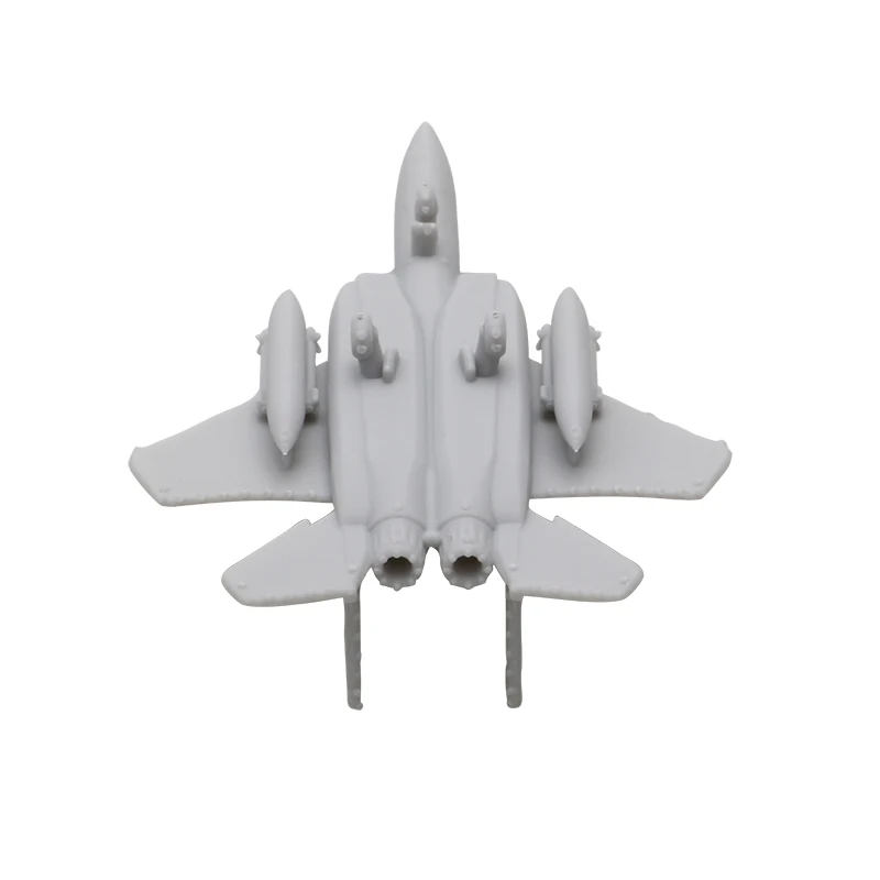10PCS F-15E Fighting Plane Model Length 8/28/49/56mm Uncolored 3D Printing Strike Aircraft Resin Toys for Collection Souvenirs