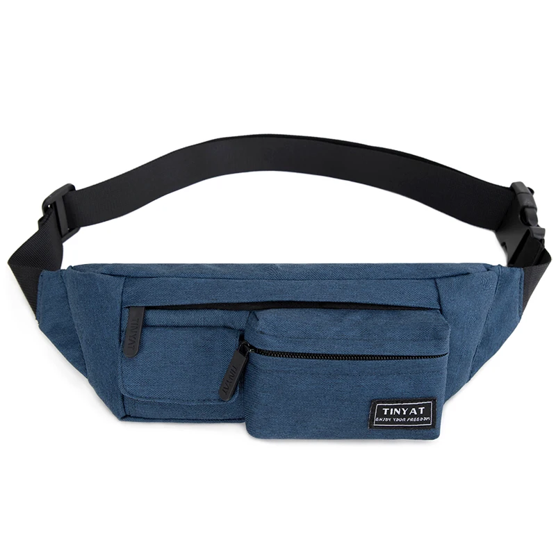 Herren Hüfttasche Wasserdicht Verstellbare Schultergurte Umhängetasche Reise Wandern Pendeln Sport Bauchtasche