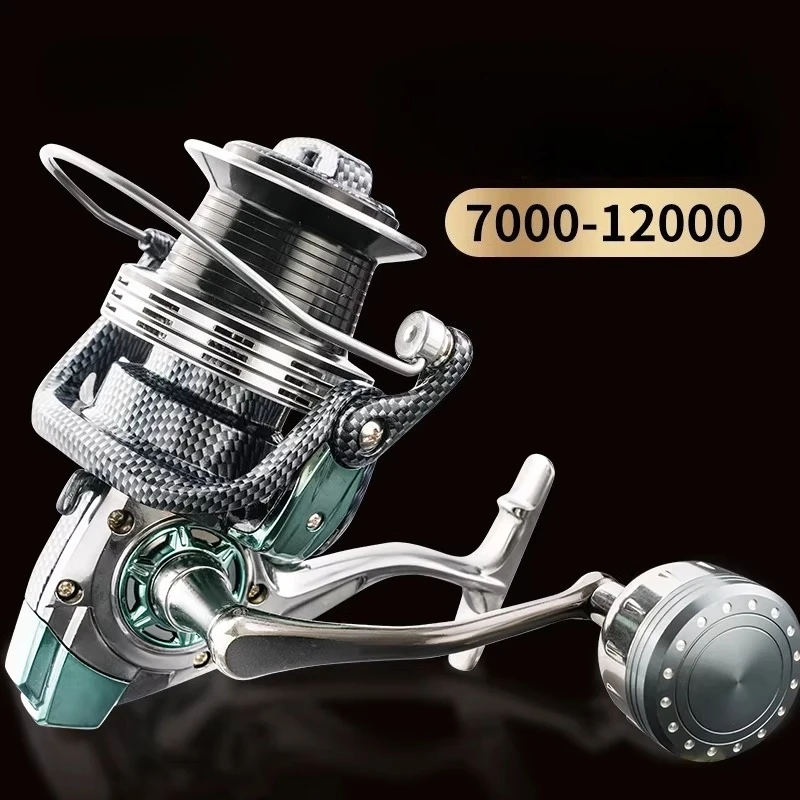 snake-pattern-all-metal-super-large-long-range-spinning-wheel-sea-rod-anchor-big-fish-no-gap-fishing-reel-7000-12000-model