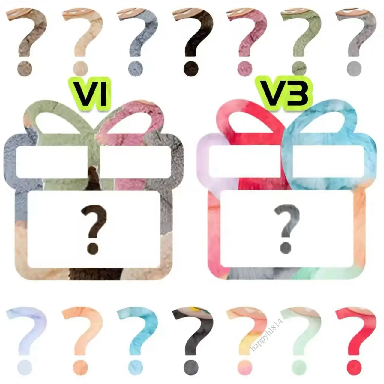 Réplica de gran oferta V1 V3 Kawaii Monster Lababa caja ciega serie PVC Macaron colgante muñeca de vinilo caja sorpresa llavero cumpleaños