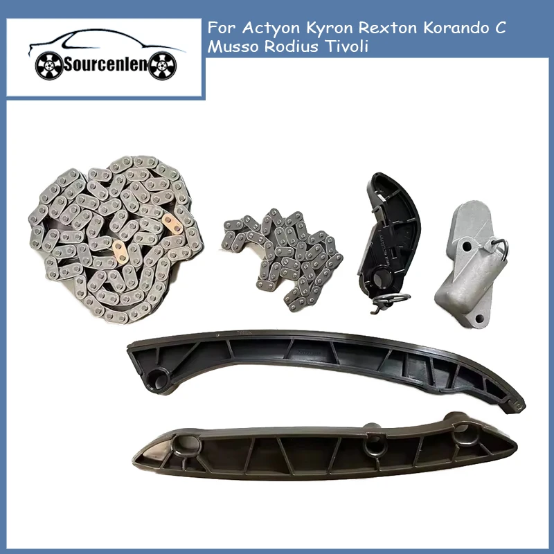 

Engine Timing Repair Kit For Actyon Kyron Rexton Korando C Musso Rodius Tivoli 6710500116 6710500211 6710520016 6711800159