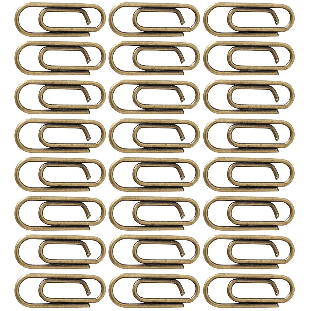 

100Pcs Metal Mini Paper Clips Strong Clamping Force for Office School Document File Clips Office Supplies Paper Clamp