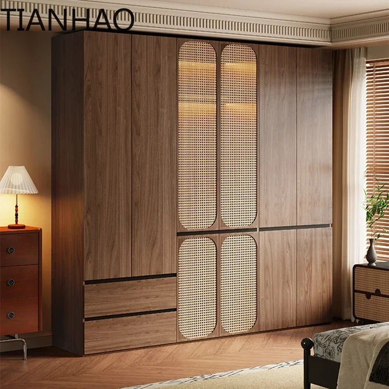 Wooden Garment Closet Wardrobe Cabinet Designer Drawers Living Room Bedroom Clothes Minimalist Guarda Roupa Furniture For Room