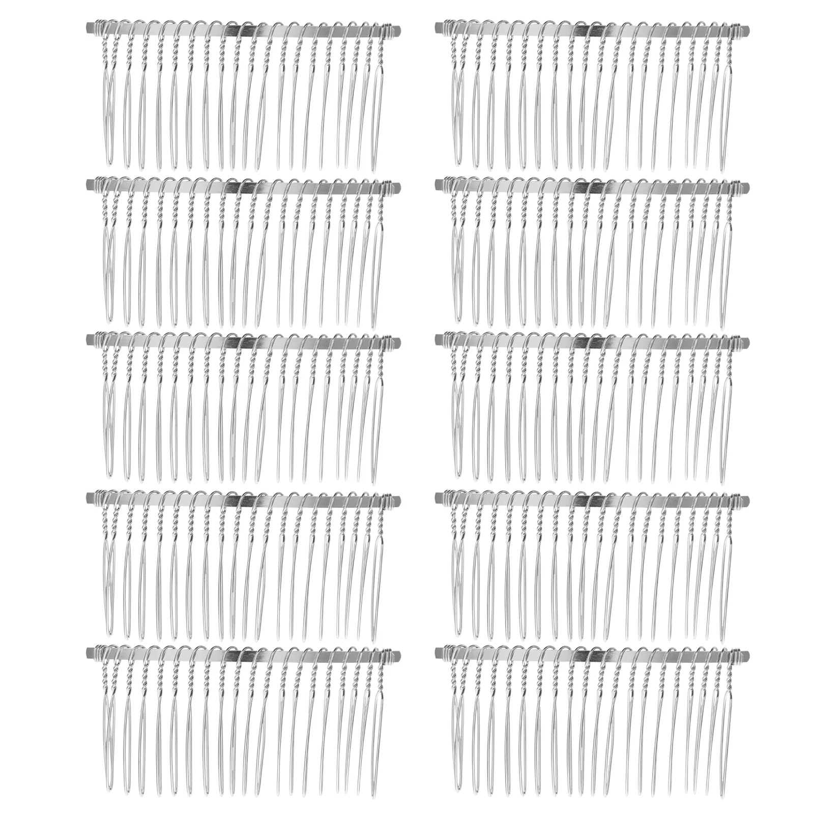 

10 шт. вставленная расческа для волос, металлический женский головной убор, элегантный выпускной, свадебный, повседневная одежда, великолепный блестящий модный аксессуар