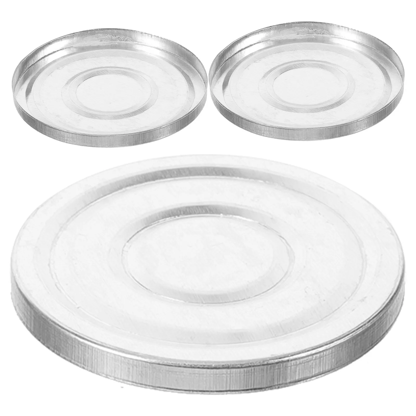 3 個のアルミアイシャドウパン耐久性のあるメイクアップパレットライナー軽量アイシャドウ収納トレイアイシャドウライナー