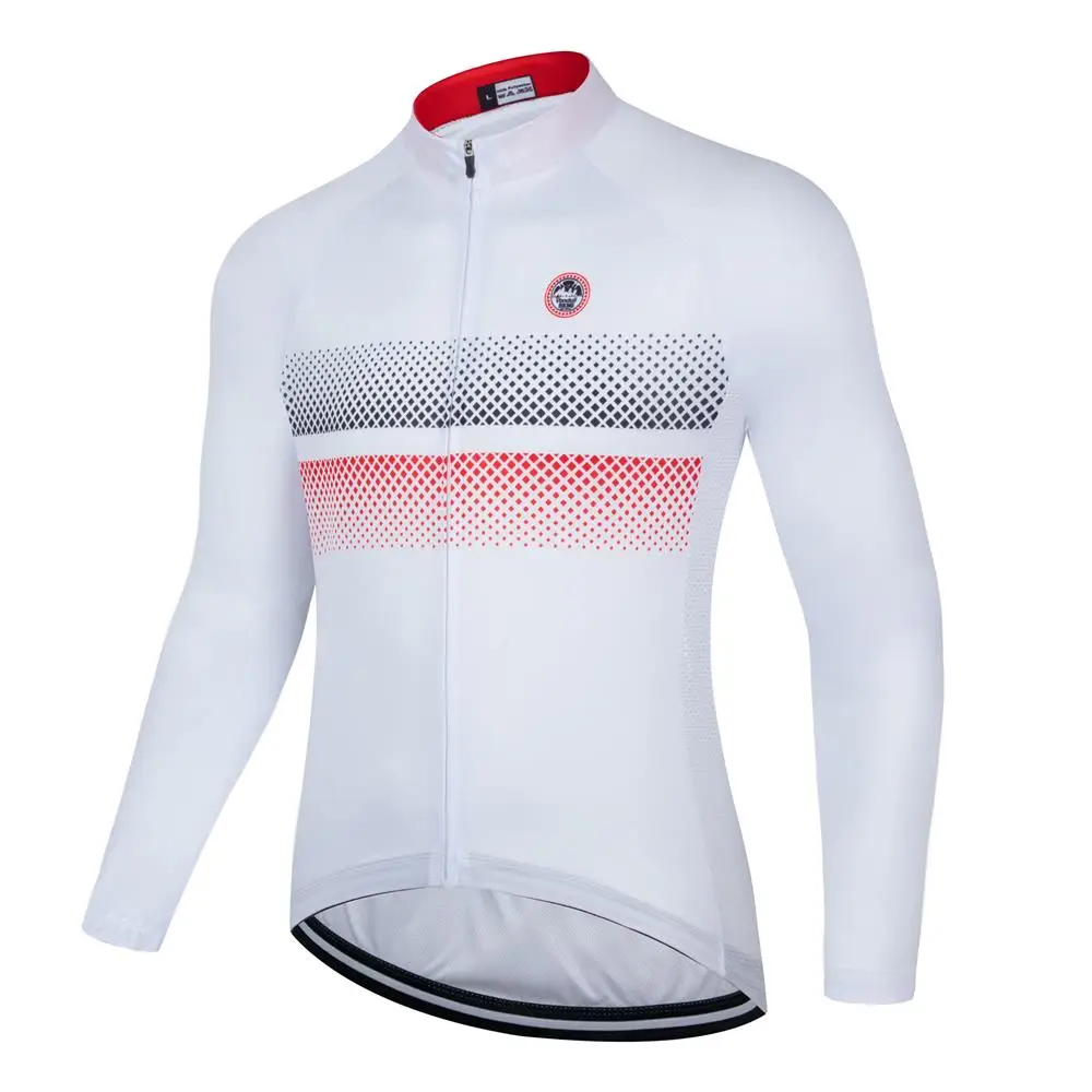 Men\'s New Cycling Long Sleeve Top MTB Road Bike Outdoor Professional High Stretch Cycling Jersey Team Bicycle Clothings