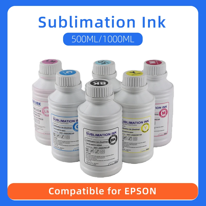 

500 мл/1000 мл/бутылка сублимационные чернила для теплопередачи, совместимые с принтерами Epson L8050 L805 L1800 TX109 TX117 CX4300 WF2680 R1390