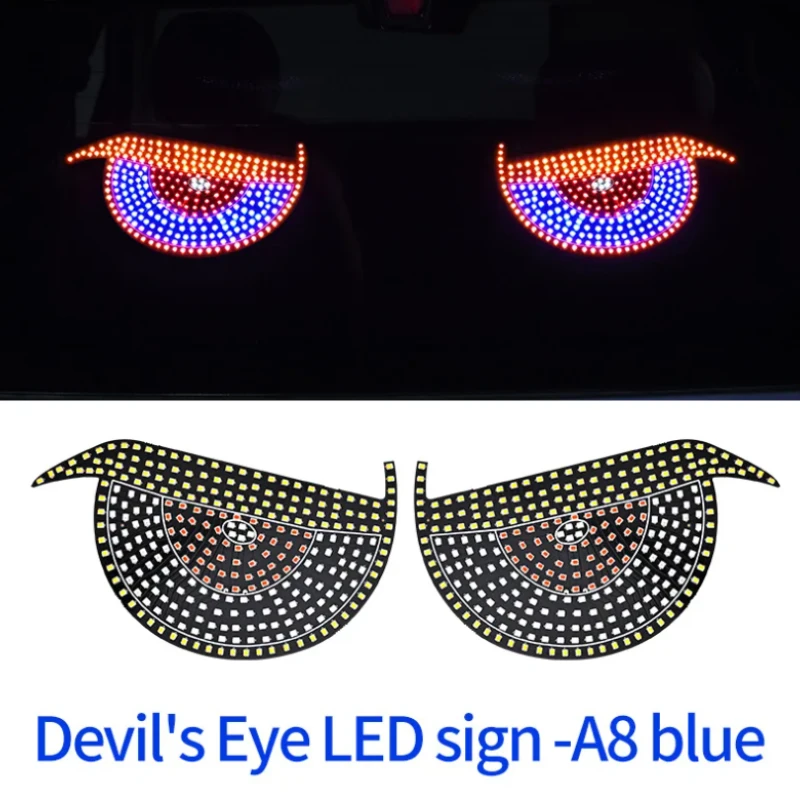 ضوء تحذير السيارة LED الديناميكي - شاشة تنبيه مضادة للتصادمات عالية الكثافة للزجاج الأمامي/الخلفي، تحذير جرافيكي #1