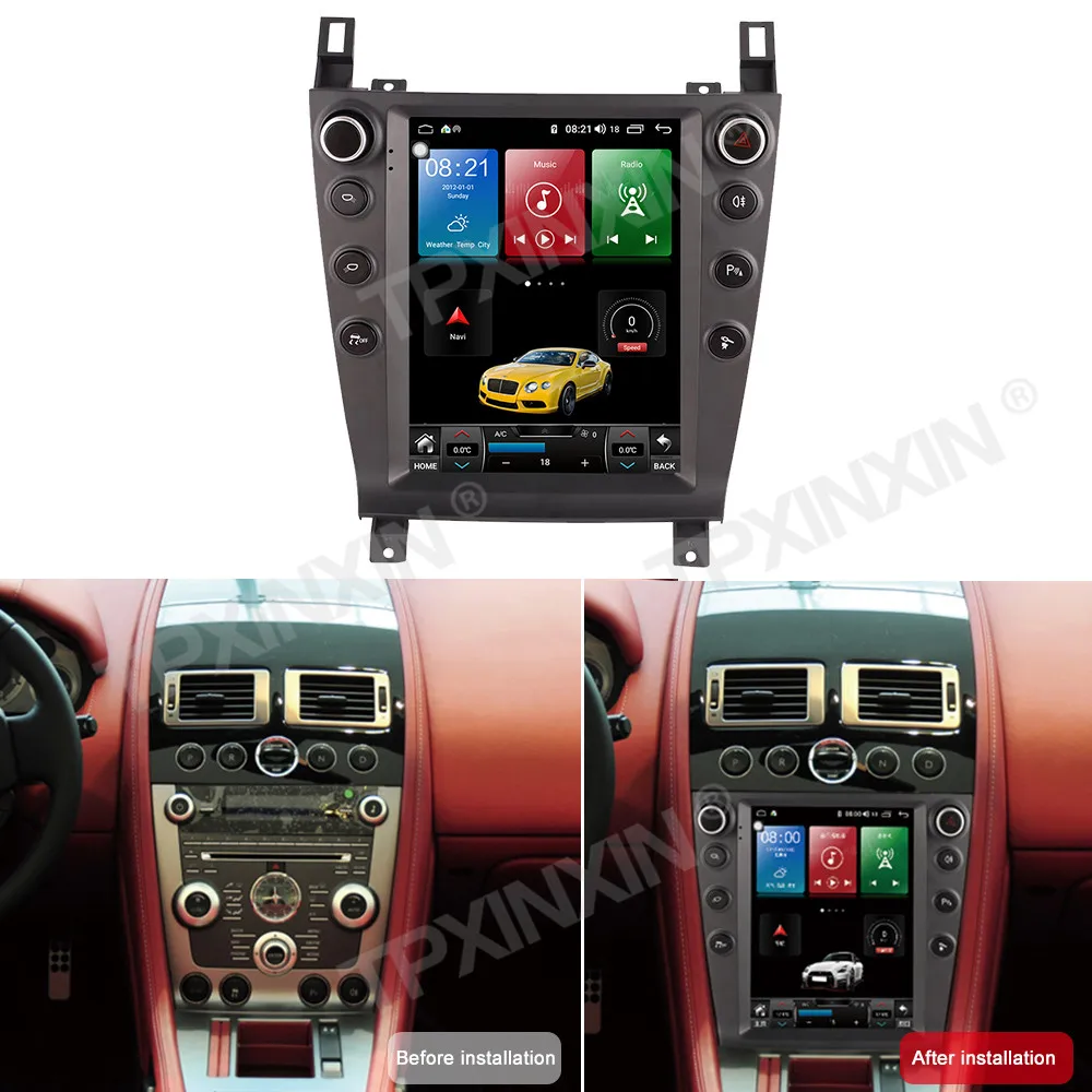 Android 12 For Aston Martin 2005 - 2015 Android Car Radio 2 Din Autoradio Stereo Receiver GPS Navigator Multimedia DVD Player