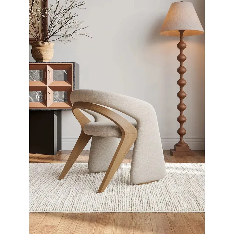 Single Leisure Sofa Chair Designer Solid Wood New Chinese Zen Tea Room Tea Chair Master Chair High Elastic