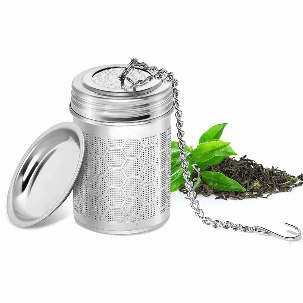 Compact Stainless Steel Tea Strainer with Fine Mesh Design for Efficient Tea Leaf Separation Reusable and Lightweight