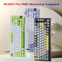 AJAZZ AK820 Pro Wireless Mechanical Keyboard 3mode Hot Swap Rgb Bluetooth 2.4GHz Gasket PC Laptop Gaming Keyboards Accessory