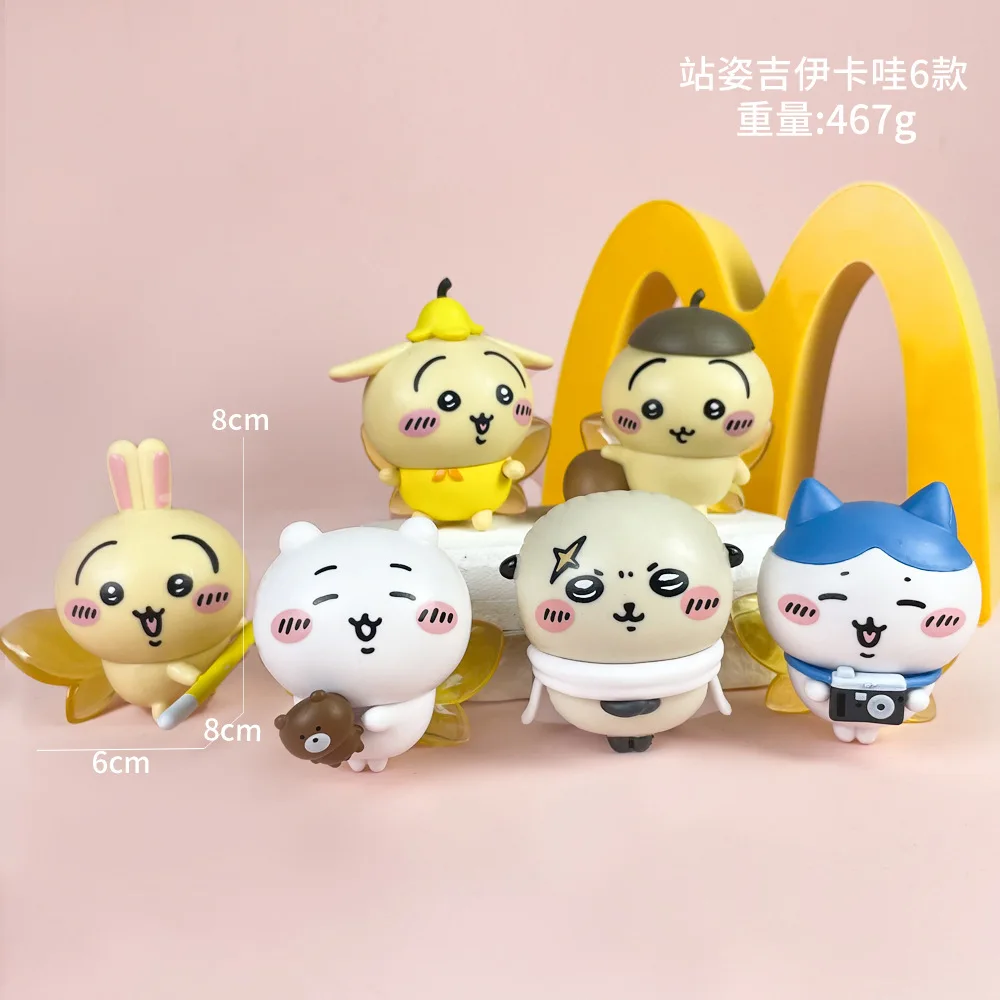 Die Jiikawa-Serie von Happy Companions – Chiikawa-Figuren, Blindbox-Spielzeug mit Anime-Motiv, Modellornamente