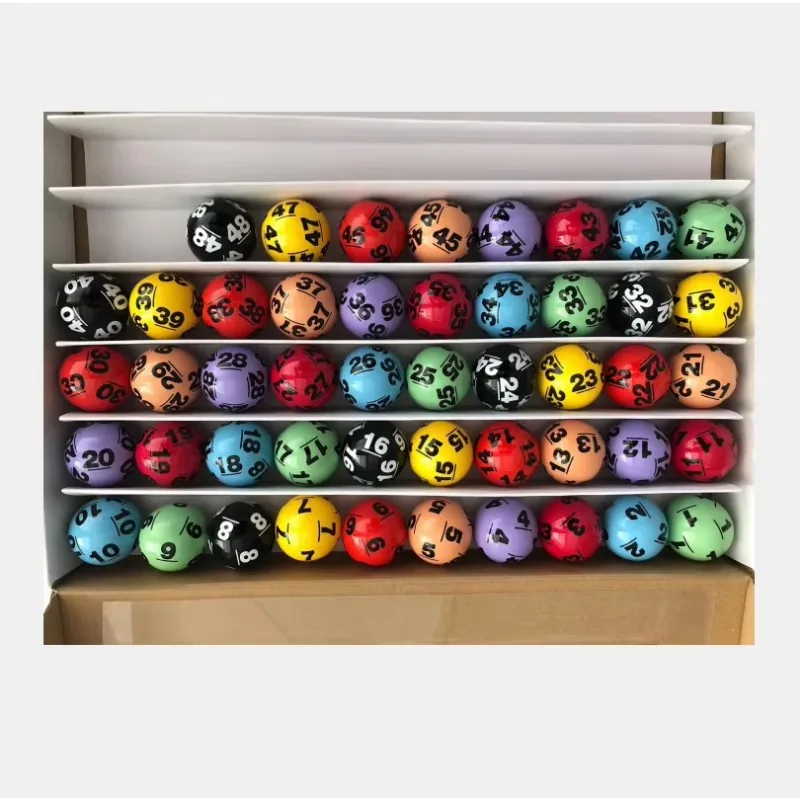 Bingo Cage Lotería transparente con bolas de colores Máquina de dibujo Dip Lucky Draw Máquina de lotería manual