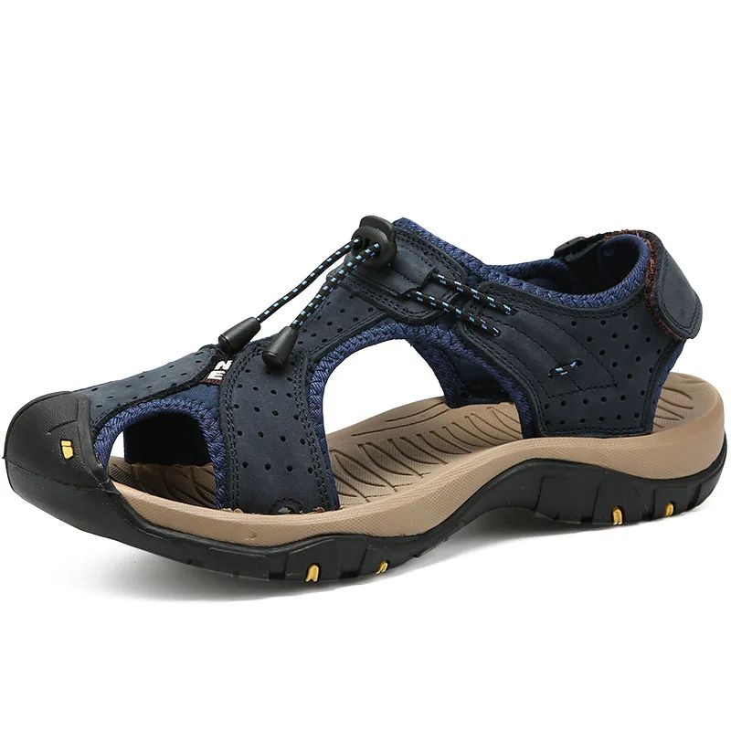 New Summer Outdoor Sandals for Men's River Tracing Shoes, Breathable Men's Beach Shoes  Large Waterproof Sandals