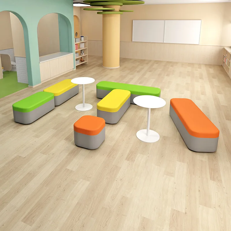 Simple, modern, personalized, creative, clothing store, special-shaped, bench, sofa