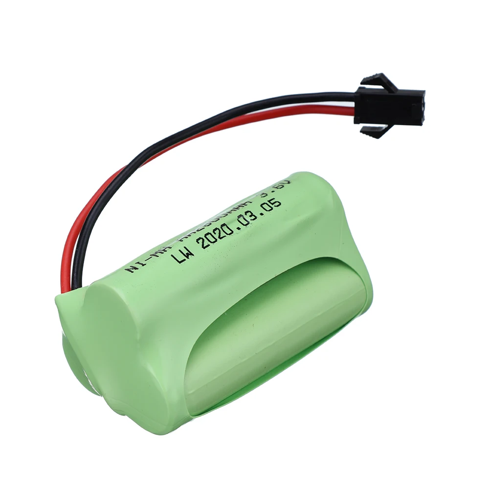 M 모델 Ni-MH 3.6V 2800mah 배터리 + 3.6V 충전기, RC 장난감 자동차 탱크 기차 로봇 보트 건용, AA 3.6V 충전식 배터리 팩