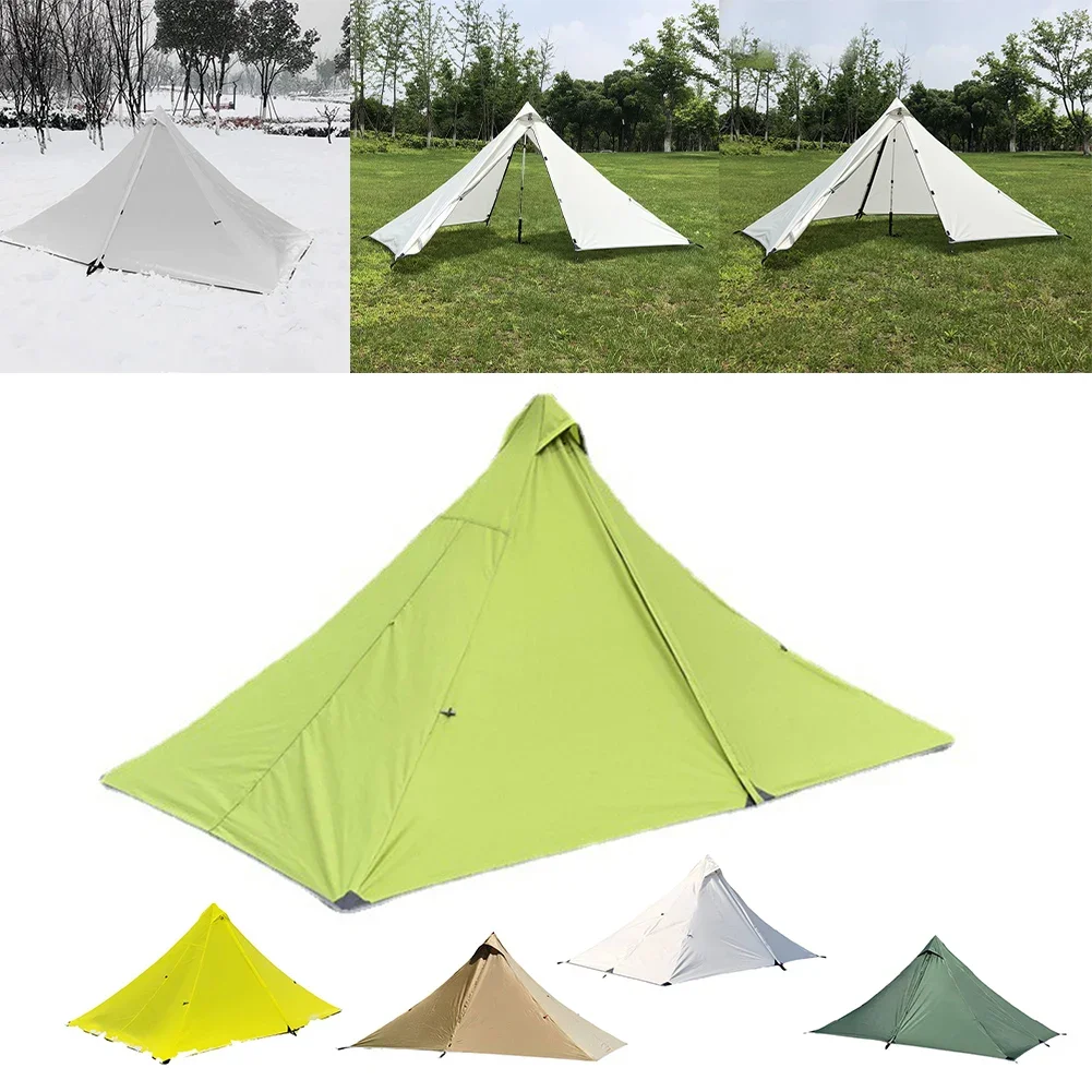 

Easy Setup Tent Lightweight Camping Tent Outdoor Activities Grass Green Tear-resistant Fabric Windproof Design All Season Use