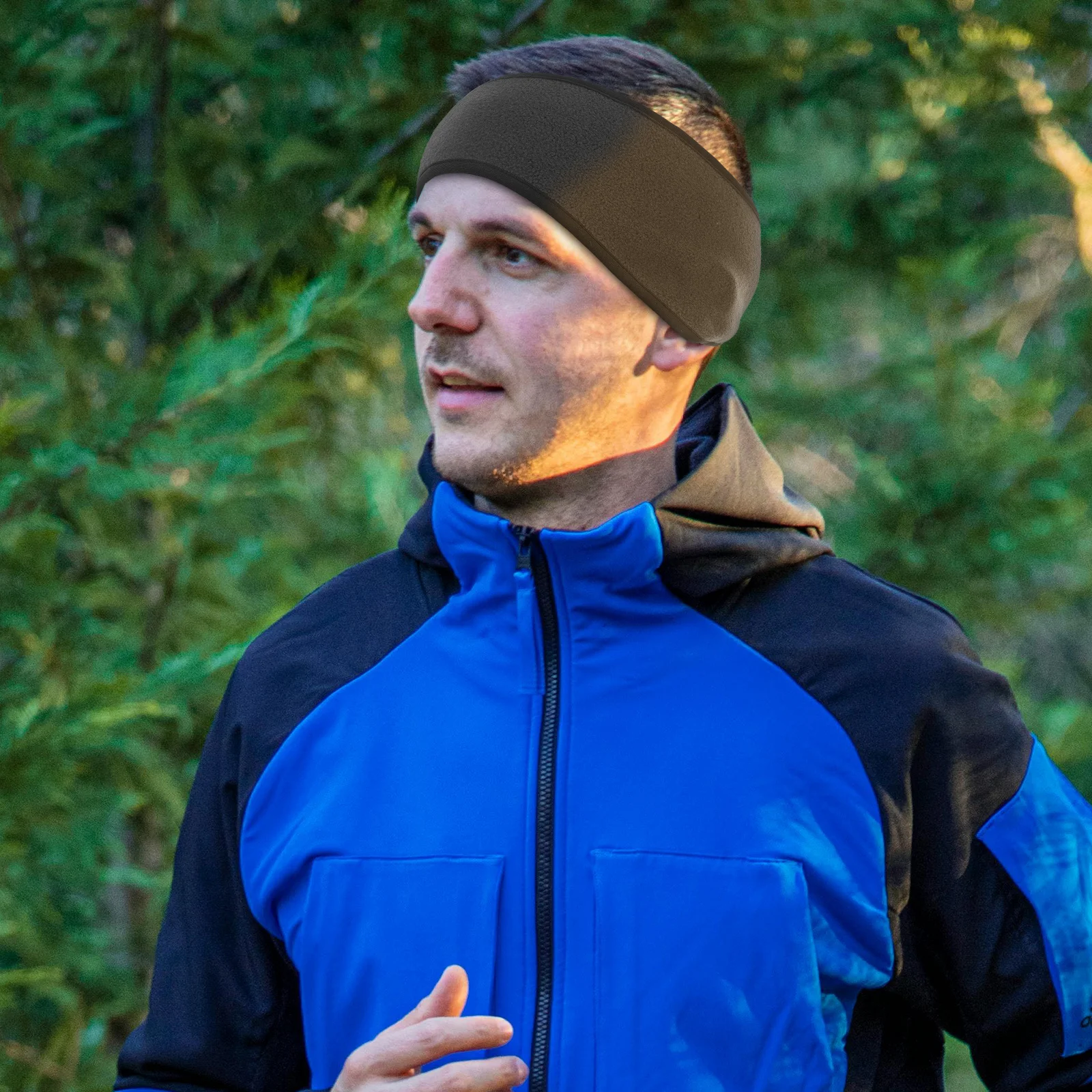 

Unisex Fleece Ear Warmers Headband Thickened Wide Band Winter Running Sleeping Ear Muffs Outdoor Sports Adjustable Fit