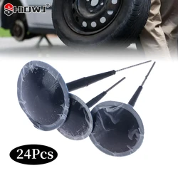 24Pcs Pneumatic Mushroom Nail Film Car Tyre Cold Patch Film Rubber Stitching Machine Tire Wheel Repair Kit Integral Plug