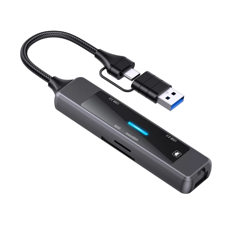 

Portable USB Hubs with Type C 5Gbps Data Port for PC Accessories Connection