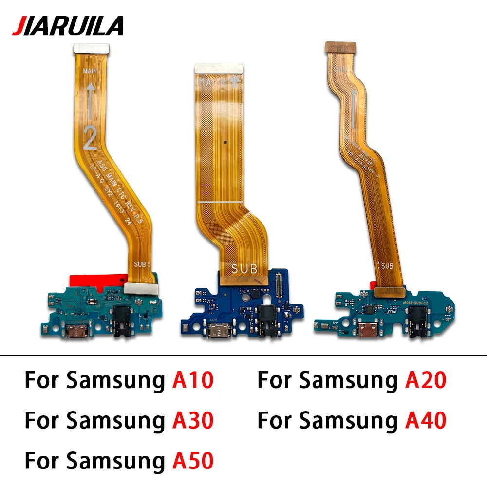 Yeni USB şarj portu şarj soketi konektörü kurulu ana FPC bağlayın anakart Flex kablo Samsung A10 A20 A30 A40 A50