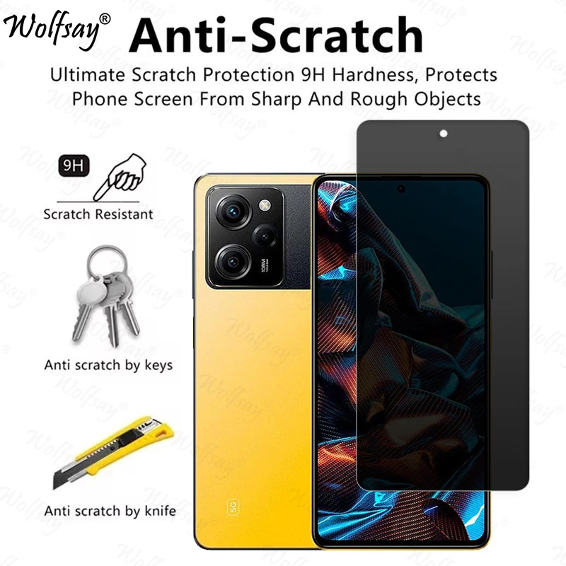Anti-Spy Tempered Glass For Xiaomi Poco X5 Pro 5G Privacy Screen Protector Poco X5 Pro Glass For Poco X5 Pro 5G Glass 6.67 inch