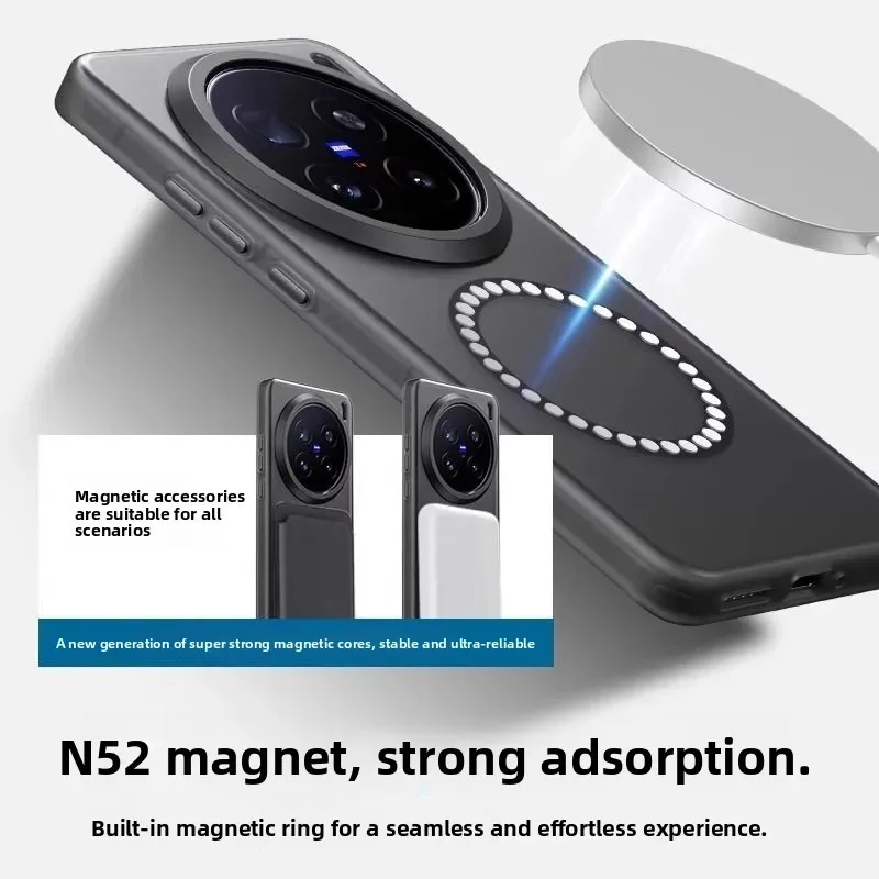 Магнитный чехол для Magsafe для VIVO X300 Pro X 300, роскошный матовый прозрачный защитный бампер для камеры VIVO X300 Pro