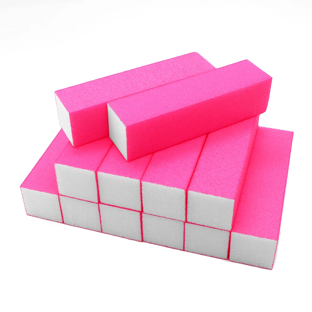 

30Pcs Pink Nail Files And Buffers Professional Mini Sponge Sanding Block Polisher Buffing File Nails Art Manicure Pedicure Files