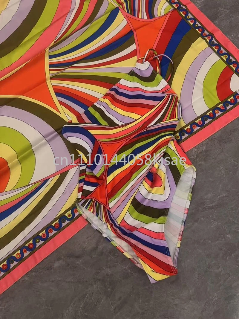 

Модный женский пляжный купальник-повязка на голову с буквенным логотипом