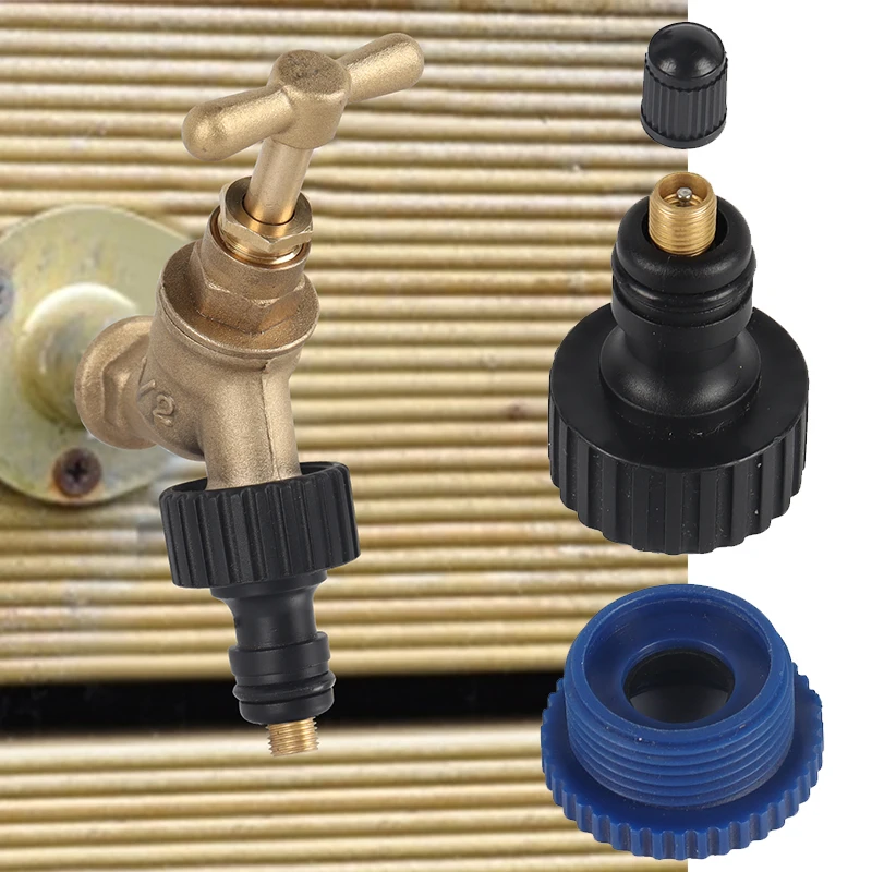 

Static Caravan & Lodges Winter Drain Down Valve Kits Fits 3/4" & 1/2" Plastic Thread Quick Coupling Faucet Connector Adapter