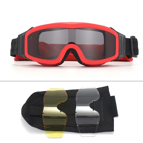 Imagen 2 del producto Gafas de bombero resistentes al calor: gafas de seguridad tácticas ignífugas, antivaho, resistentes al viento para ambientes extremos