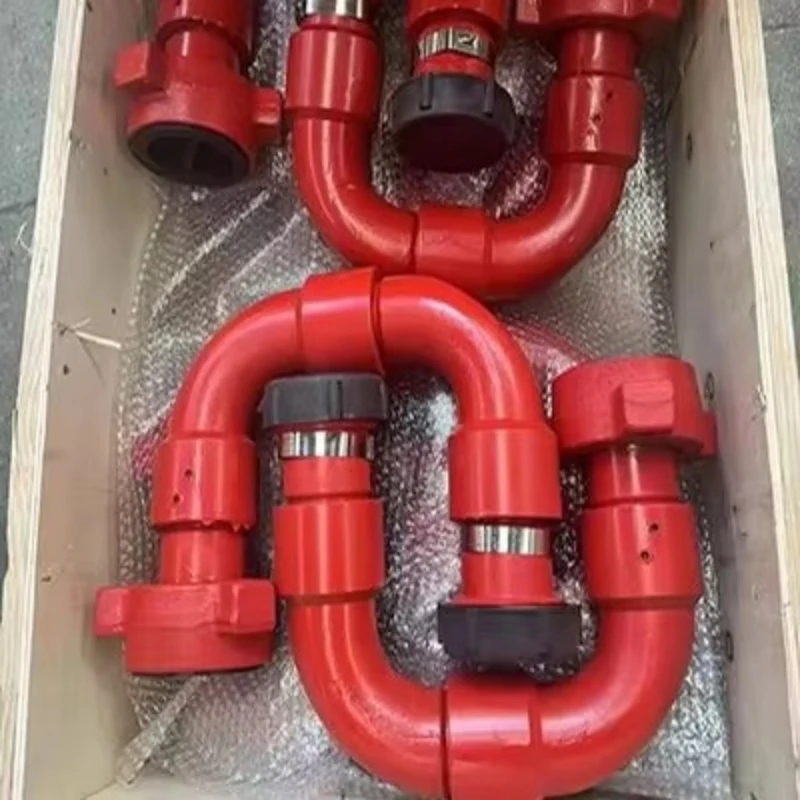 High Pressure 15mm 90 Degree Rotary Elbow Alloy Steel Forged Welded/Threaded Joint Paint Head Oilfield Pipeline Joint