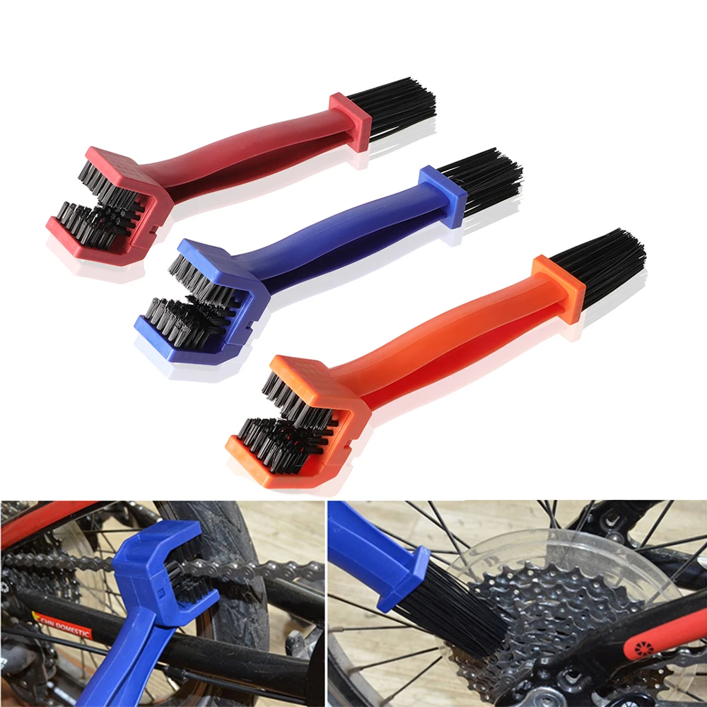 Plastic Cycling Motorcycle Bicycle Chain Clean Brush Gear Grunge Brush Cleaner Outdoor Cleaner Scrubber bisiklet Tools