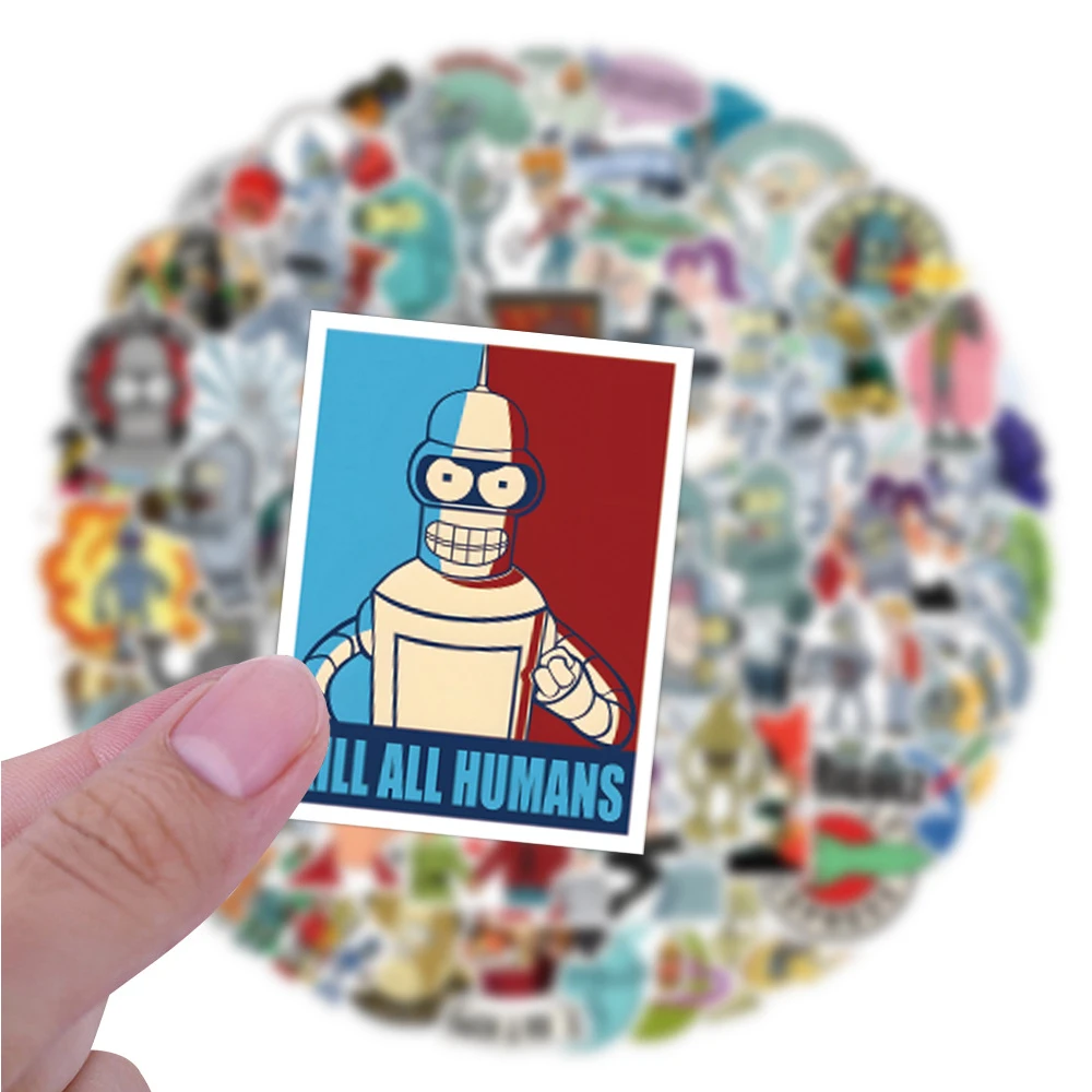 10/30/50/110pcs Classic Anime Futurama Graffiti Stickers Funny Cartoon Aloa Mars Decals DIY Laptop Guitar Cool Kids Toys Sticker