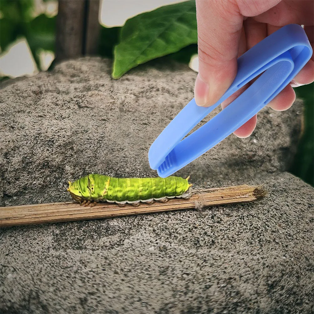 

8Pcs Plastic Tweezers Flat Tip Precision Tools Fine Motor Skills Training Sensory Supply Crafting Experiments