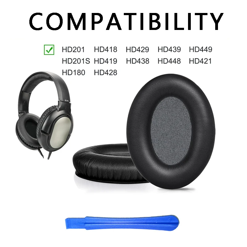 وسادات الأذن من كوتو لأجهزة Sennheiser HD201 وسادات الأذن HD206 وسائد HD180 HD449 سماعة الرأس قطع غيار وسادة من الفوم