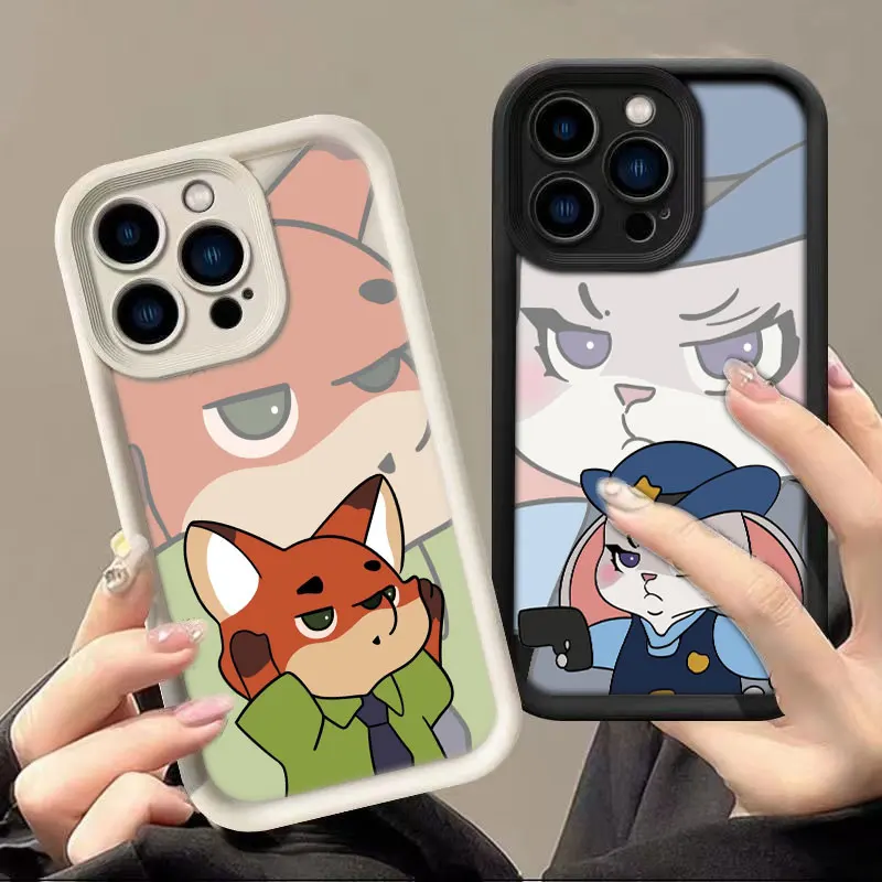 Disney Anime Zootopia Luxtury Phone Case For VIVO V20 V23 V23E V25 V27 V29 V30 V30E X60 X70 X80 X90 X100 PRO 4G 5G Case Funda