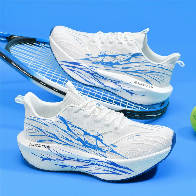 

2026 Men Casual Sport Shoes Athletic Jogging Mens Walking Shoes Breathable Lightweight Sneakers Outdoor Mesh White Running Shoes