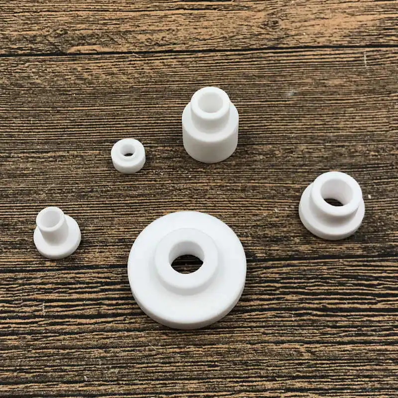 

High Frequency Porcelain Beads Convex Ceramic Insulator Heat Resistant Custom Ceramic Sleeve